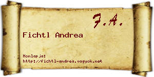 Fichtl Andrea névjegykártya